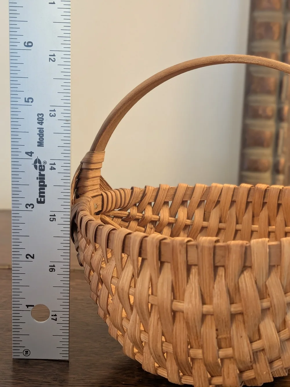 NC Artisan Hand Woven Wood Splint Melon Basket